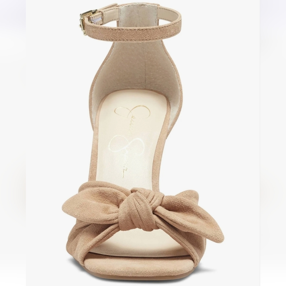 Women's Jessica Simpson Delirah Tan Wedge Dress Sandals - Picture 5 of 9